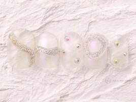 ぷっくりシルバーラメ¥4800