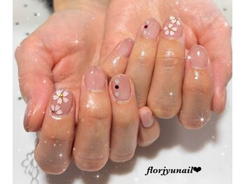 ワンカラー2ポイントnail