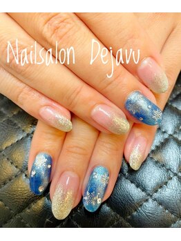 デジャヴ(Dejavu)/雪の結晶ネイル