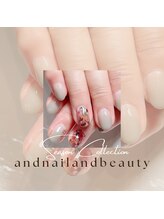 アンドネイルアンドビューティー(&NAIL and Beauty)/秋ネイル　コスモスネイル