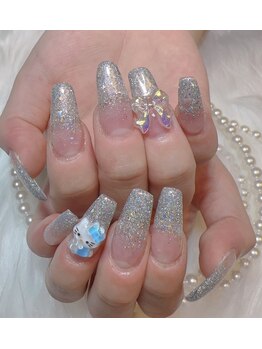 ココネイル(coco nail)/チップラメグラデーション