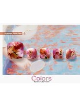 カラーズ荻窪 ネイルラウンジ(Colors Ogikubo Nail Lounge)/【夏の金魚すくい風ニュアンス】