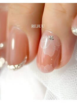 レジュー 橋本 姪浜(REJUU)/水彩フラワーネイル
