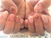 トータルサロン 白べぇーっ プラス/押し花ネイル＊