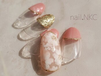 NKC/奥行桜ネイル