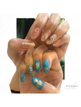 アヤネイルズ アンド アイラッシュ(AYA NAILZ.&Eyelash)/大人モロッカンネイル