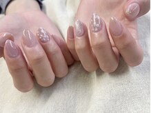 アバネイル 藤が丘(AVA NAIL)/【大人上品お花ネイル】