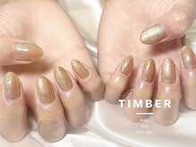 ティンバーネイルアンドアイラッシュ(Timber)/ゴールドネイル