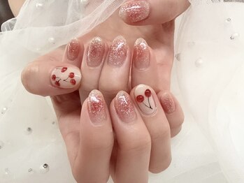 アニー(annie hair design)/さくらんぼちゃん、ネイル