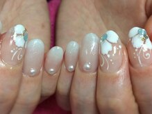 ネイルネイル 南森町店(nailnail)/短め上品スカルプチュア♪