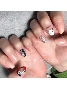 ブルーデイジー(BLUE DAISY)/KAWS  nail