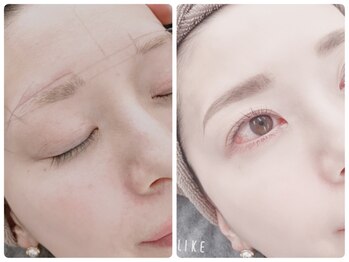 ラズベリー ベレー(Raspberry Beret)/眉毛スタイリング例