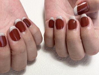 ジュエ ネイルスタジオ(jouer nailstudio.)/カラーフレンチネイル