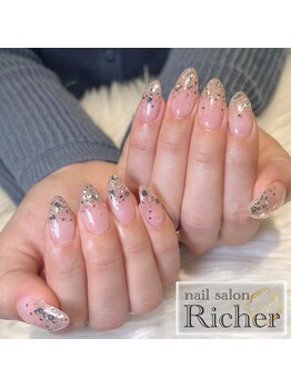 ジェル ラメグラデーション