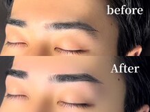 エムズアイブロウ 京都烏丸店(M’sアイブロウ)/メンズWAX脱毛★before→After