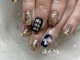 クリスマス！雪だるまネイル