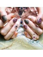 ネイルサロン 阡夜一夜/モロッコタイルネイル 手描き