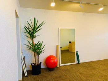 アキハ(AKIHA)/大きな鏡の前でエクササイズ