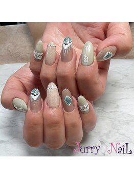 ジュリーネイル 所沢店/繊細な手書きアート