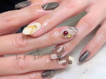 バレンタインネイル