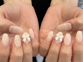 ワンカラー+リボンパーツ♪