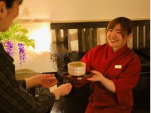 サンリラクゼーション 本厚木店/施術終了後には抹茶と和菓子を。