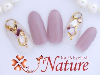 ナチュレ ネイルアンドアイラッシュ(Nature Nail & Eyelash)/定額デザイン☆￥7,452☆