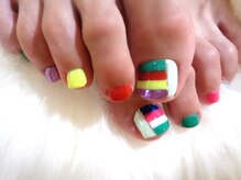 アミュリー ネイル アトリエ(Amury nail atelier)/ジオメトリック ボーダー 大人