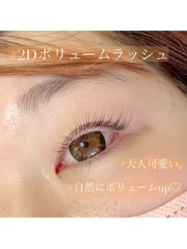 メル アイラッシュ(mer eyelash)/2Dボリュームラッシュ80束