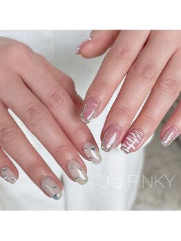 ネイルスペース ジェイズ ピンキー(NAIL SPACE J's PINKY)/涼しげピンクネイル