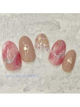 ネイルサロン クイル(QUILL)/1月大理石