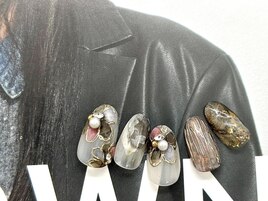 インクニュアンスフラワーネイル