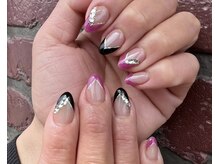 バンビちゃんのお目目 熊本店/black×pink×silver