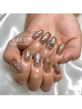 エーアート(A-ART.)/ベージュネイル