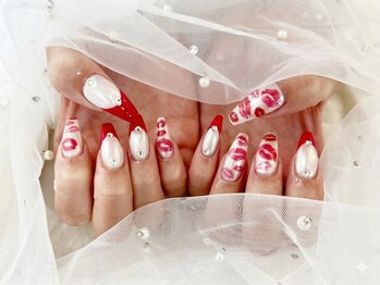 ジュティア ネイル バイ リブレイズ 京都市役所前(JuTia Nail by Live raise)/ホワイトミラー