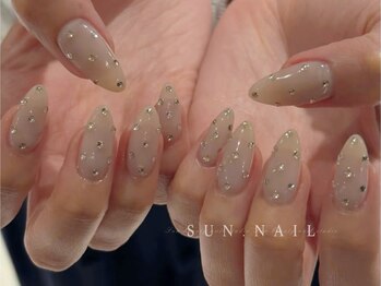 サン ネイル(SUN nail)/ワンカラーxストーンつけ放題