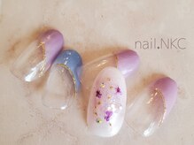 NKC/ふんわり春色フラワーネイル