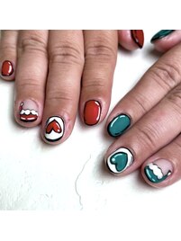 クリスマスコミックネイル