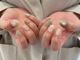 春ネイル2024 ニュアンスネイル