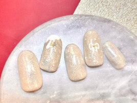 ふんわり雪溶けネイル