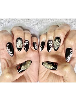 手描きアートが得意なサロン