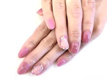 ココ ネイル(Coco Nail)/シェルの囲みアート　　6900円