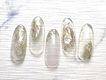 ネイルサロン インプレス(Impress)/キラキラシェルネイル