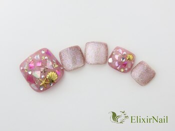 エリクサーネイル 神田(Elixir Nail)/フットやり放題/クーポン使用