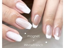 エクラ(eclat)/マグネット×白フレンチ