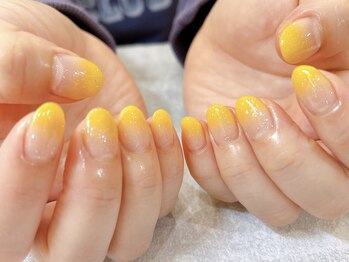 エアブラシで春グラデ♪