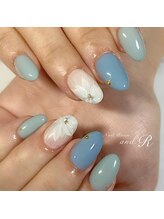 アンド アール(and.R)/アクアマリンネイル