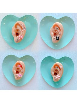 エクラートアイ アンド ローレル 池袋店(ECLART eye&Laurel)/耳ツボ＊盛りデザイン＊韓国