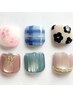 【3・4月限定☆フットネイル】 &nbsp;親指のみアート &nbsp;&nbsp;¥7200→3600