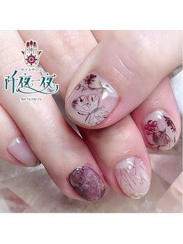 アンティークネイル 手描き